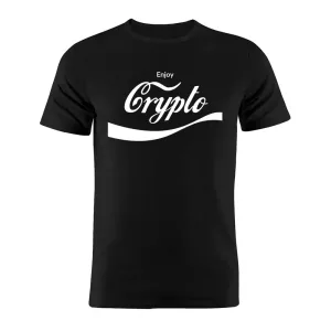 100 Cotton Unisex T Shirt Enjoy Crypto Artwork Gift Tee 1