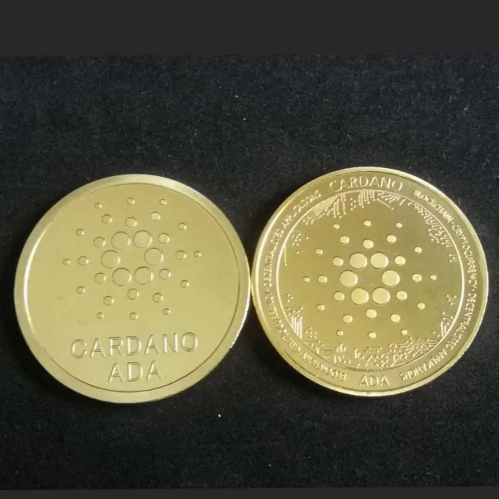 Ada Cardano Crypto Coin Cryptocurrency Coin Art Collection Physical Gold Plate Commemorative Coin