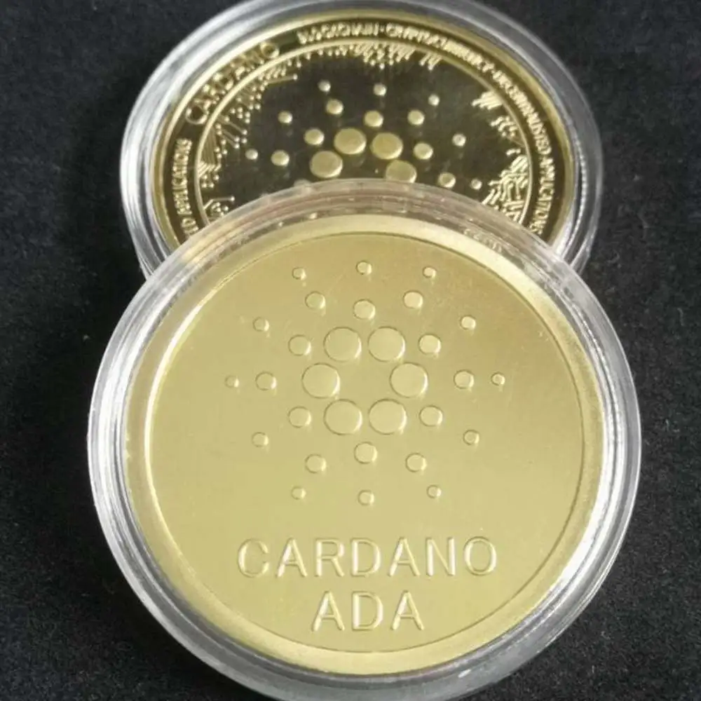 Ada Cardano Crypto Coin Cryptocurrency Coin Art Collection Physical Gold Plate Commemorative Coin