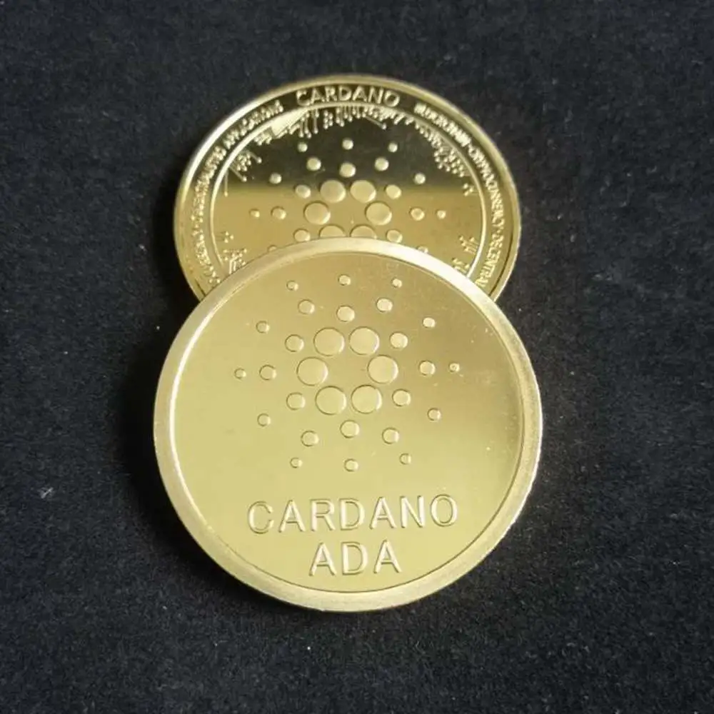 Ada Cardano Crypto Coin Cryptocurrency Coin Art Collection Physical Gold Plate Commemorative Coin