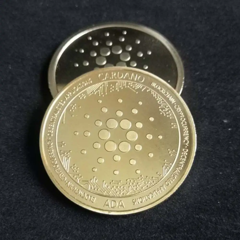Ada Cardano Crypto Coin Cryptocurrency Coin Art Collection Physical Gold Plate Commemorative Coin