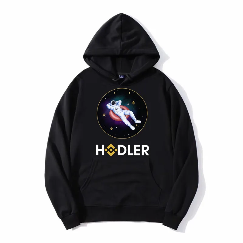 Binance Cryptocurrency Crypto Coin BNB Hodler Men Unisex Fleece Oversized Hoodies Sweatshirt Hoody Streetwear