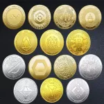 Bitcoin Crypto Dogecoin /Ethereum/Bitcoin/Litecoin/Ripple/Monero/EOS Coin Metal Gold Silver Cardano BTC Crypto CoinCollection