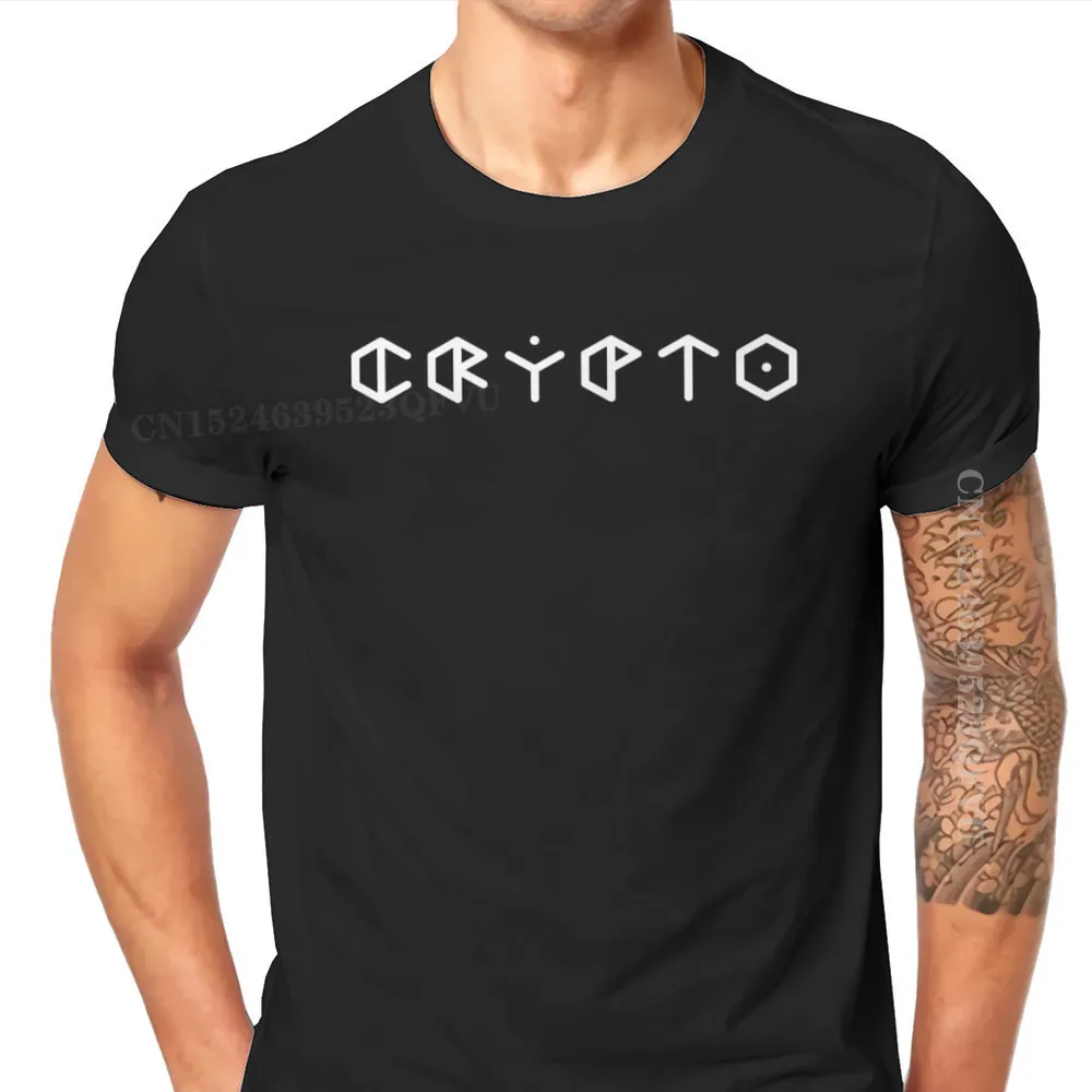 Bitcoin Cryptocurrency Meme Crypto Currency Men T Shirts Classic Goth Camisas Cotton Men Tshirt Clothing Harajuku Retro TShirt