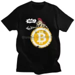 Bitcoin HODL Your Cryptos Cryptocurrency T Shirt Men’s 100% Cotton Print T-shirt Streetwear Tshirt Short Sleeve BTC Tee Tops