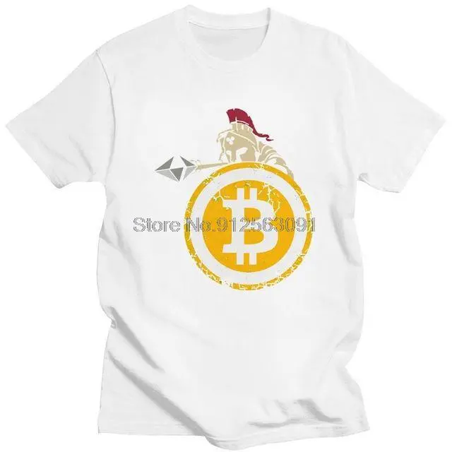 Bitcoin HODL Your Cryptos Cryptocurrency T Shirt Men's 100% Cotton Print T-shirt Streetwear Tshirt Short Sleeve BTC Tee Tops
