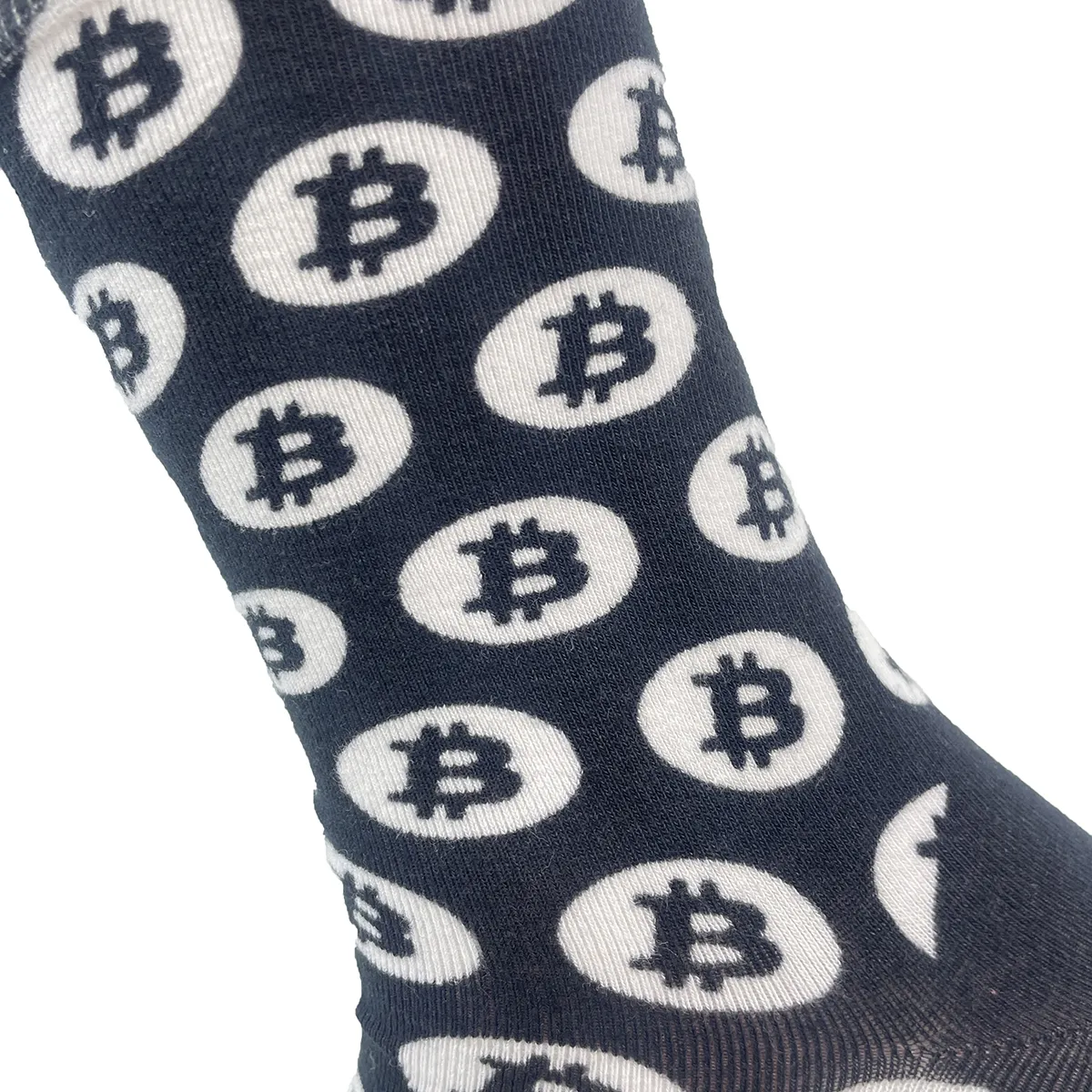 Bitcoin Logo Currency Socks Men's Cotton Black Socks Summer Crypto Cryptocurrency Thin Socks New Hip Hop Middle Tube Socks