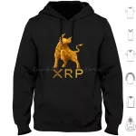 Bull Market Ripple Xrp Coin To The Moon Crypto Token Cryptocurrency Blockchain Wallet Hoodie cotton Long Sleeve Xrp