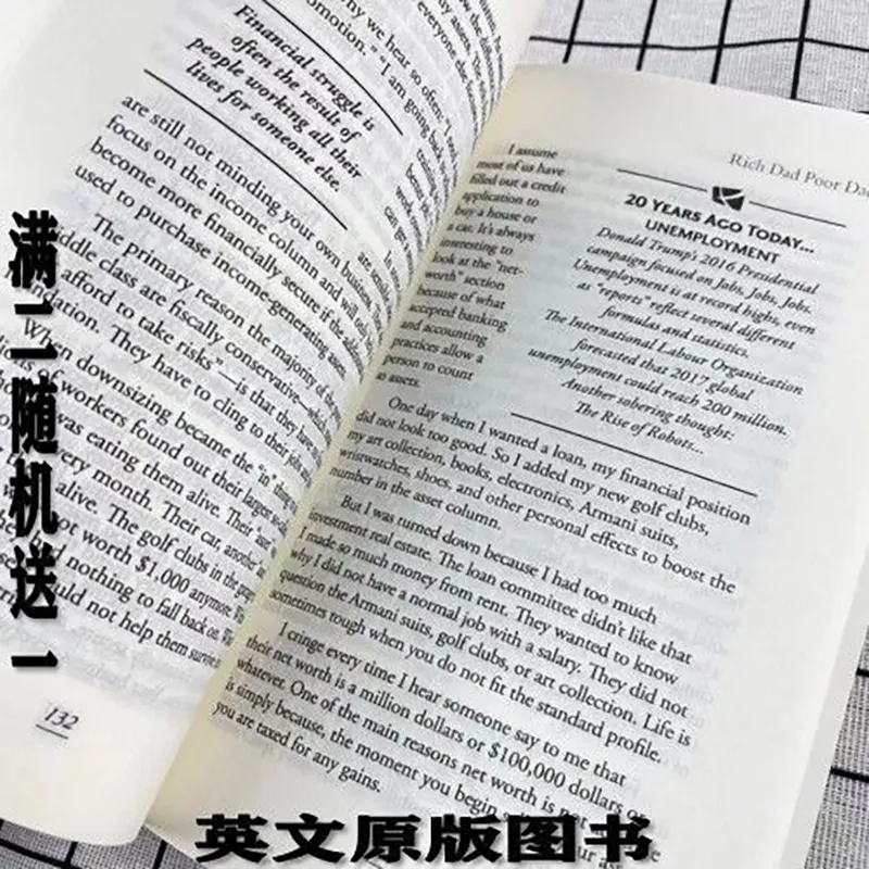 Children Books Financial Intelligence Enlightenment Education Book RICH DAD POOR DAD Robert Toru Kiyosaki Personal Finance