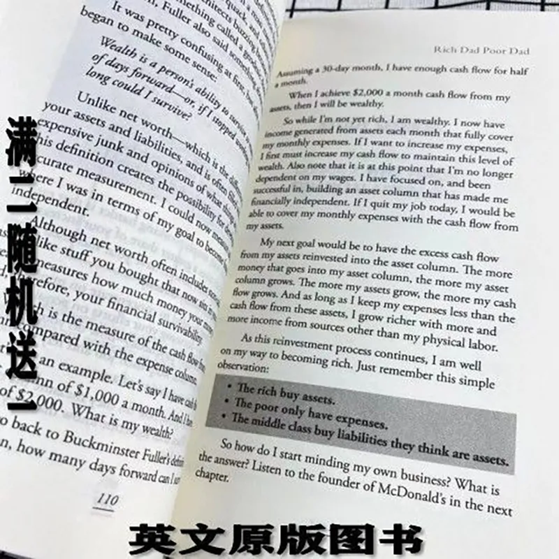 Children Books Financial Intelligence Enlightenment Education Book RICH DAD POOR DAD Robert Toru Kiyosaki Personal Finance