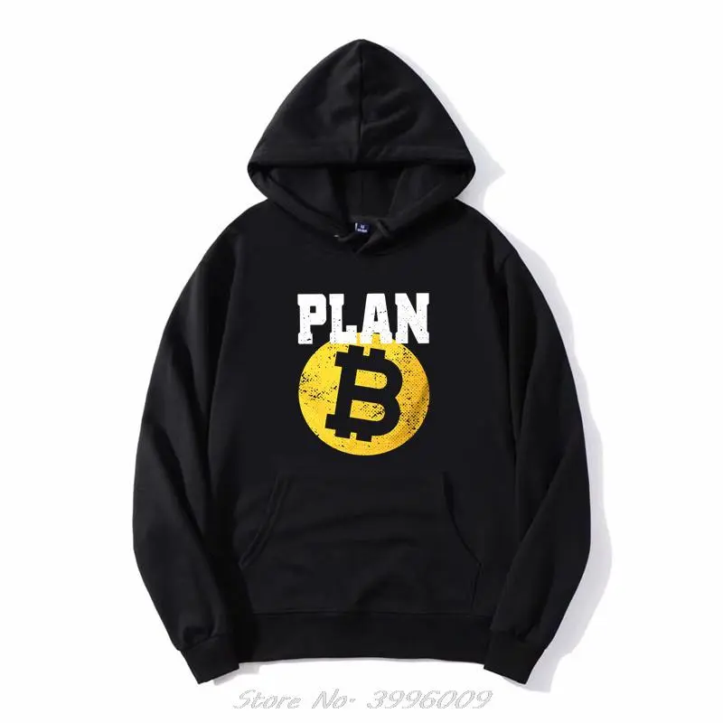Crypto Cryptocurrency Bitcoin Plan B Hoodie Classic Men Unisex Oversize Sweatshirts Zip Up Pullover Hooded Jacket
