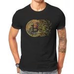 Crypto Cryptocurrency I Love Bitcoin Art Tshirt Classic Graphic Men’s Tees Tops Loose Cotton Crewneck T Shirt