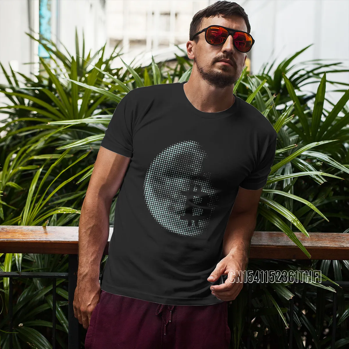 Cryptocurrency Crypto Miner Bitcoin To The Pixel Moon T Shirt Harajuku Top Quality Tshirt Big Size O Neck