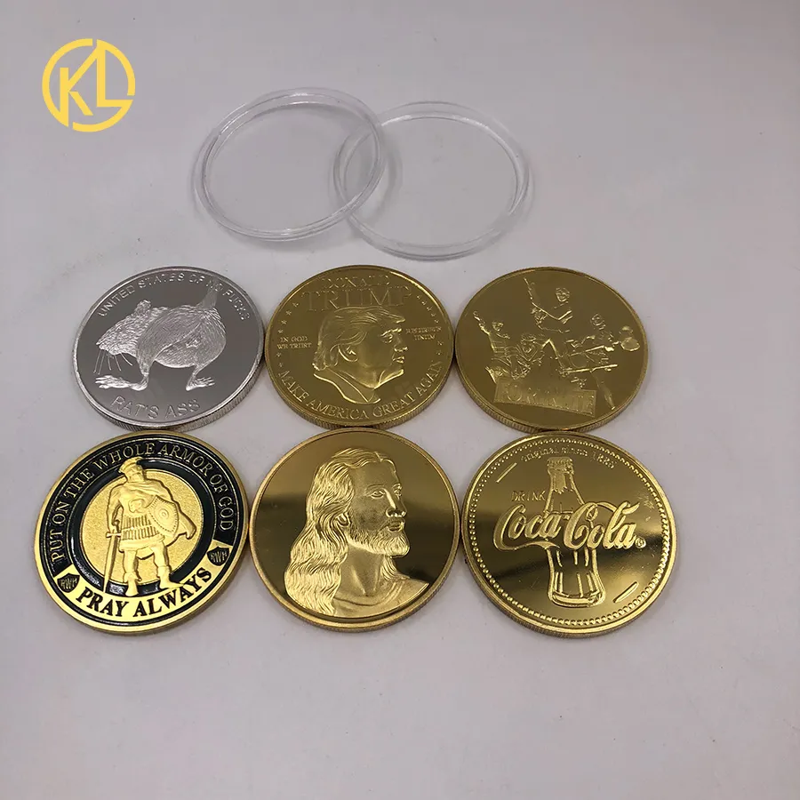 Cryptocurrency Ripple Coin bitcoin Commemorative Round XRP Ripple Crypto Currency Plated Coin Collectible with gift box