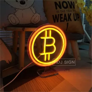 Custom Neon Sign Bitcoin Led Signs Funny Wall Decor for Bedroom Home Bar Cafe Store Game 1