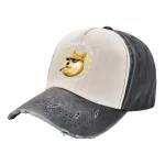Doge Life Dogecoin Baseball Cap Bitcoin Crypto Cryptocurrency Ethereum Btc Blockchain Distressed Cotton Caps Hat Fit Headwear