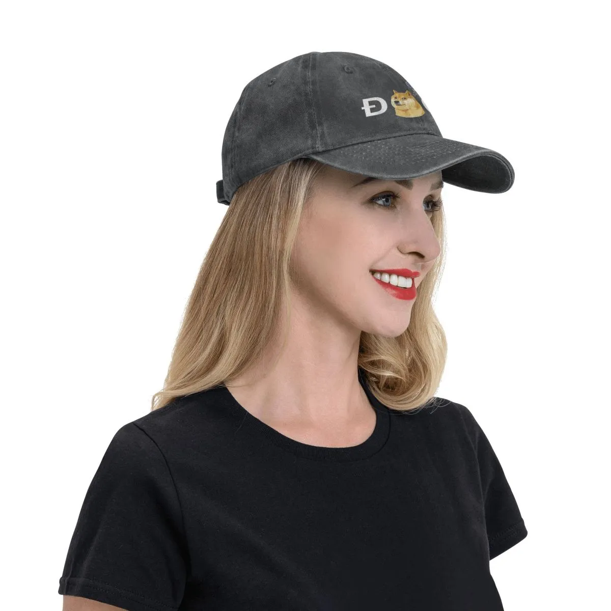 Dogecoin Doge HODL To The Moon Crypto Meme Baseball Caps Peaked Cap Cryptocurrency Art Sun Shade Hats for Men