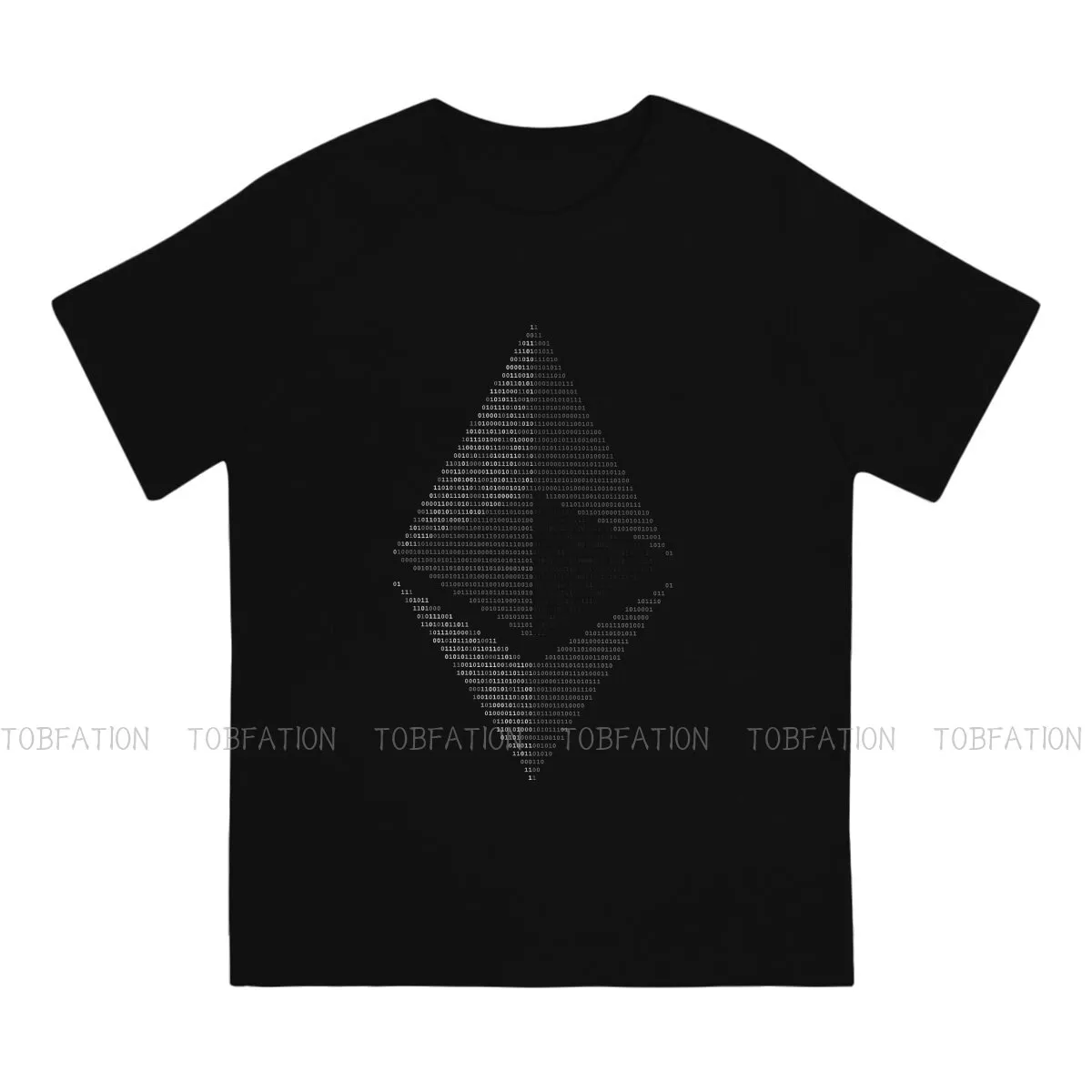 Ethereum Binary Style TShirt Crypto Coin Top Quality New Design Gift Idea T Shirt Stuff Hot Sale