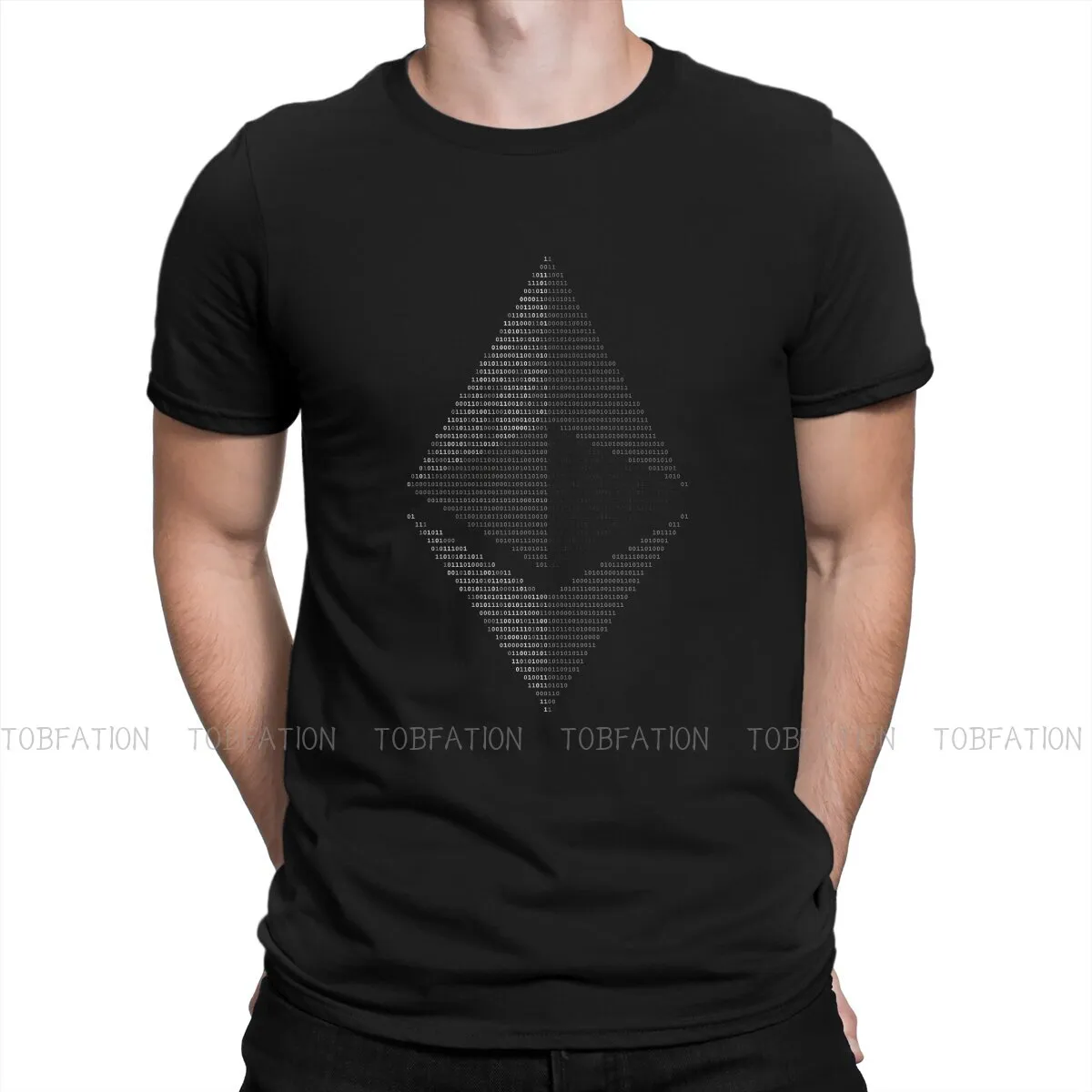 Ethereum Binary Style TShirt Crypto Coin Top Quality New Design Gift Idea T Shirt Stuff Hot Sale