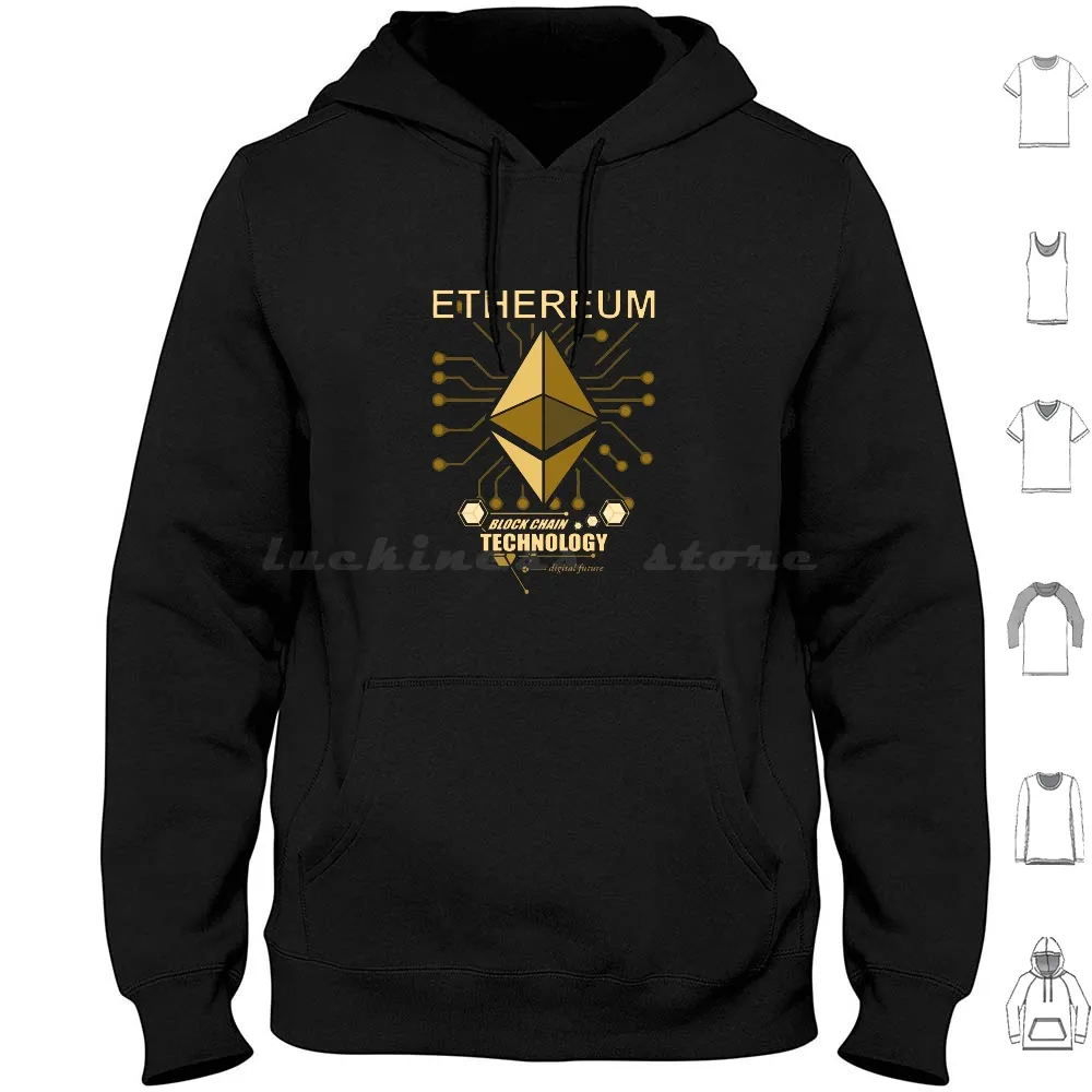 Ethereum Block Chain Technology Hoodie cotton Long Sleeve Ethereum Block Chain Technology