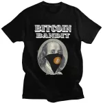 Fashion Male Funny Bitcoin T Shirt Cotton Oversized Streetwear Tshirt Casual Crypto Cryptocurrency Tee Tops Fashion Apparel