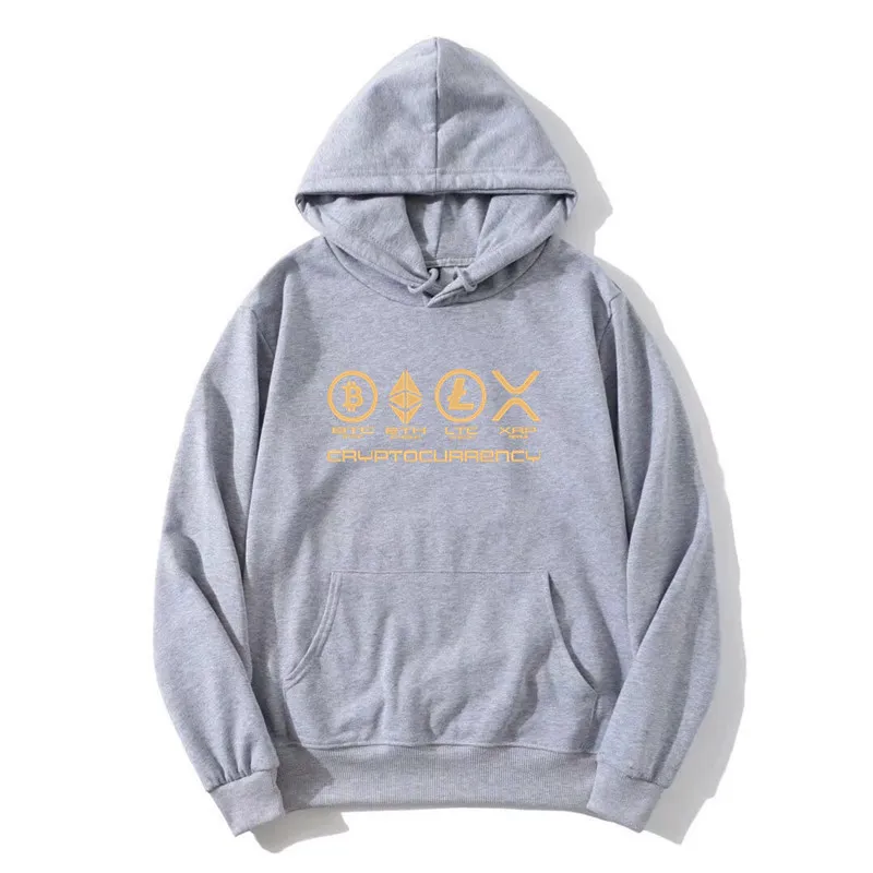 Funny Ripple XRP Hoodie Men Bitcoin Crypto Cryptocurrency Hoody Streetwear Pure Cotton Zipper Coat Streetwear