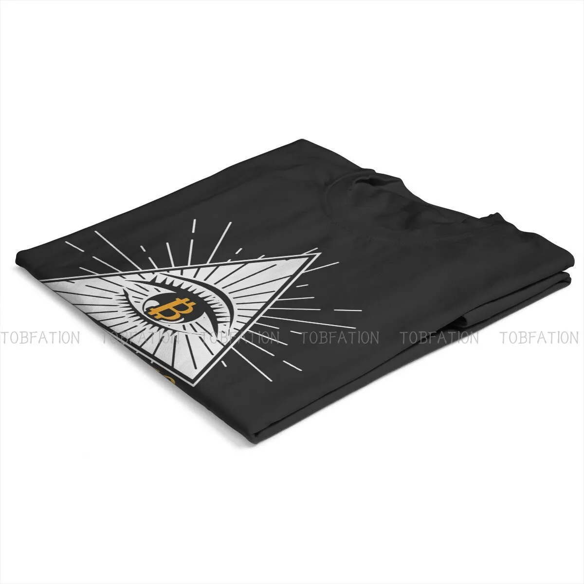 In Crypto We Trust Eyes Special TShirt Bitcoin Cryptocurrency Miners Meme Casual Polyester T Shirt Newest T-shirt For Men Women