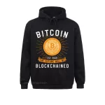Men Normal Harajuku Hoodies Bitcoin The Future Will Be Blockchained Cotton Fashionable Mens Clothes