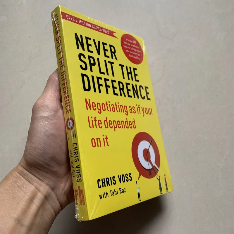 Never Split The Difference By Chris Voss Books In English for Adults Negotiations Emotional Intelligence New Listing