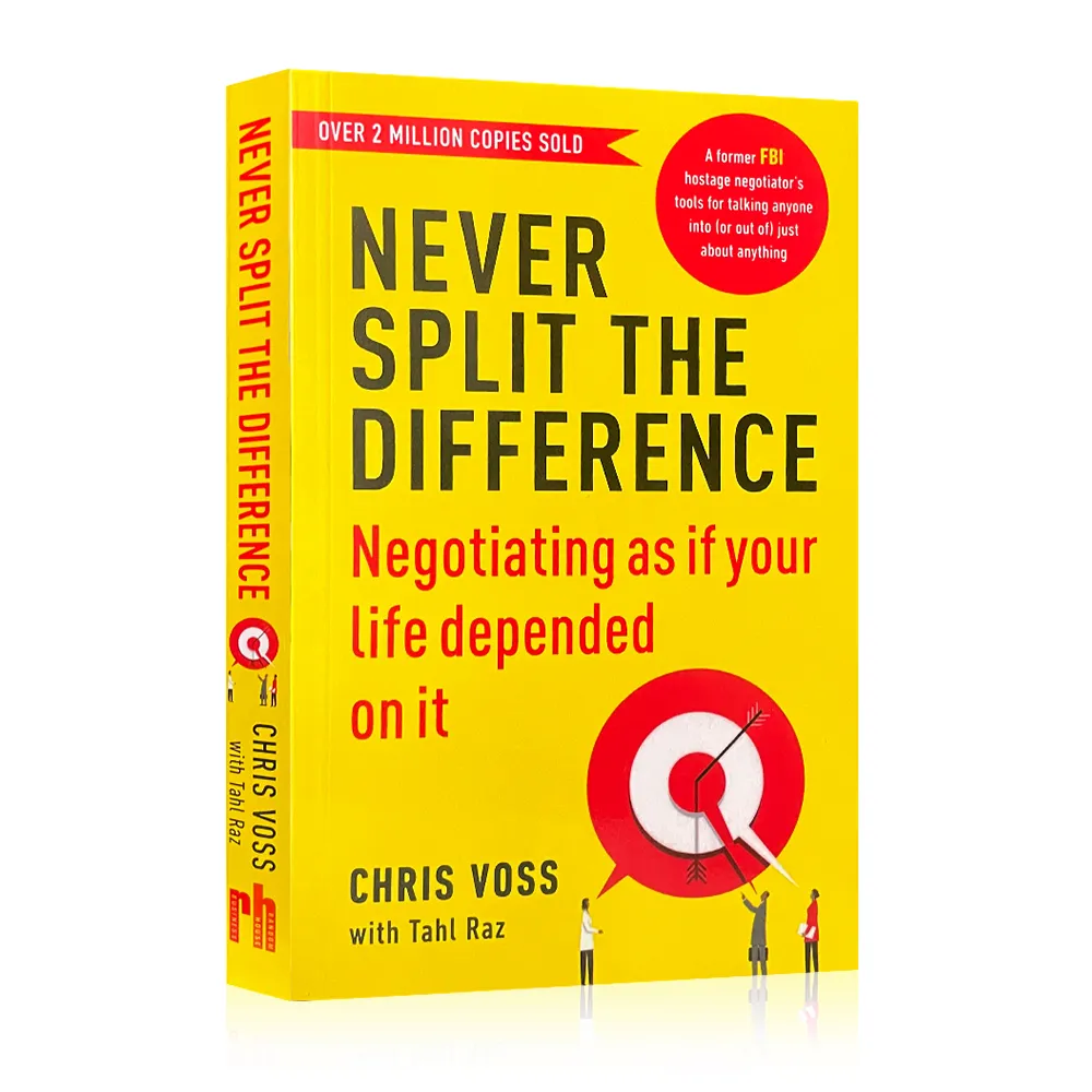 Never Split The Difference By Chris Voss Books In English for Adults Negotiations Emotional Intelligence New Listing