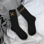 New Men’s Socks Casual Xrp Ripple Side By Side Bitcoin Crypto Sock Polyester Crypto Women Socks Spring Summer Autumn Winter