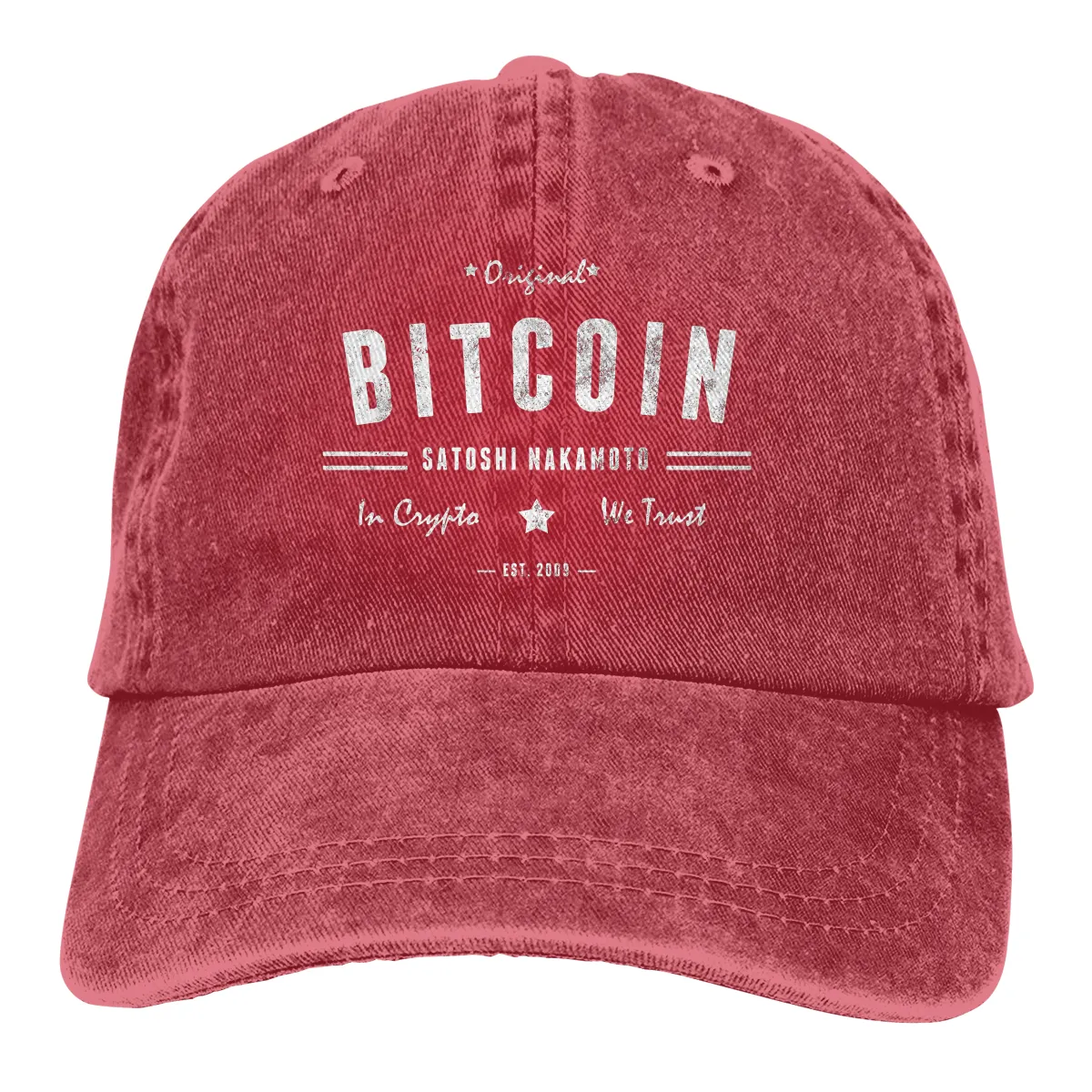 Original Satoshi BTC Crypto Baseball Caps Peaked Cap Bitcoin Cryptocurrency Miners Meme Sun Shade Hats for Men
