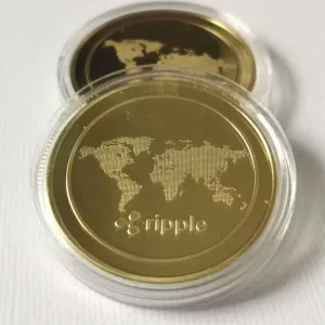 Plated Ripple Coin XRP CRYPTO Commemorative Ripple XRP Collectors Coin Craft Souvenirs Gift 1