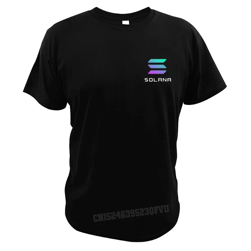 Solana T-Shirts Crypto Coin Economically Related Tshirts Men Women Oversized Camisas Cotton Valentine's Day Japan Anime Tops Tee