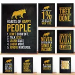 Stock Trading Buy The Fear Sell Greed Motivational Quote Canvas Painting Best Traders Wall Art Picture Prints Home Decor Posters