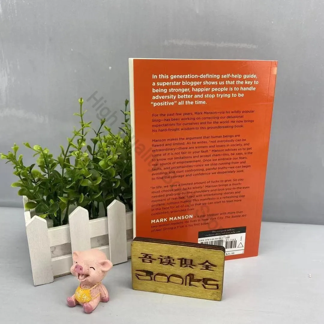 The Subtle Art of Not Giving A F*ck/Reshape Happiness/how To Live As You Want By Mark Manson Self Management Stress Relief Book