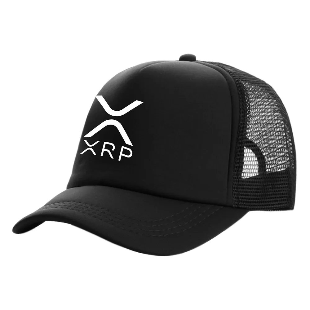 XRP Ripple Trucker Caps Men Cryptocurrency Crypto Hat Baseball Cap Cool Summer Unisex Mesh Net Caps MZ-300