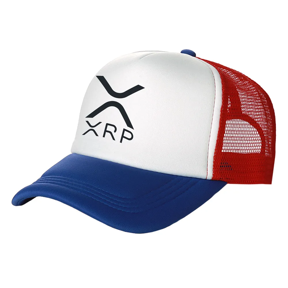 XRP Ripple Trucker Caps Men Cryptocurrency Crypto Hat Baseball Cap Cool Summer Unisex Mesh Net Caps MZ-300