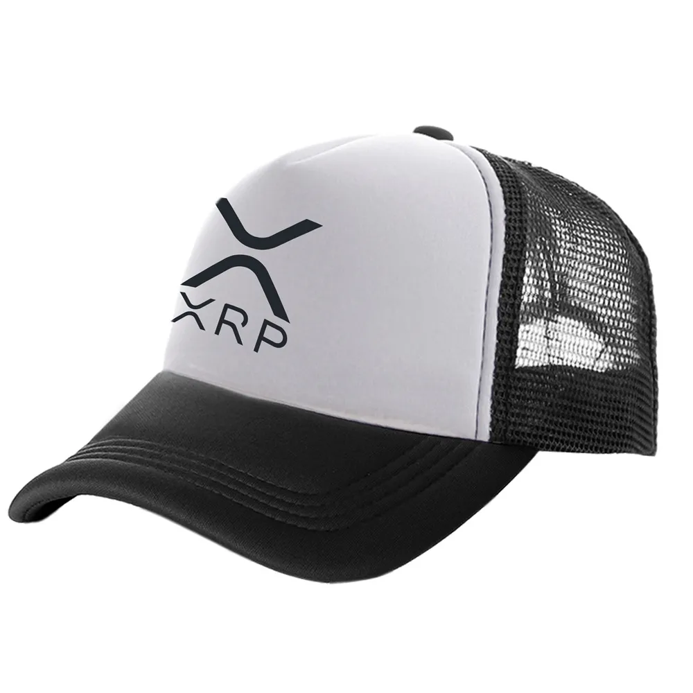 XRP Ripple Trucker Caps Men Cryptocurrency Crypto Hat Baseball Cap Cool Summer Unisex Mesh Net Caps MZ-300