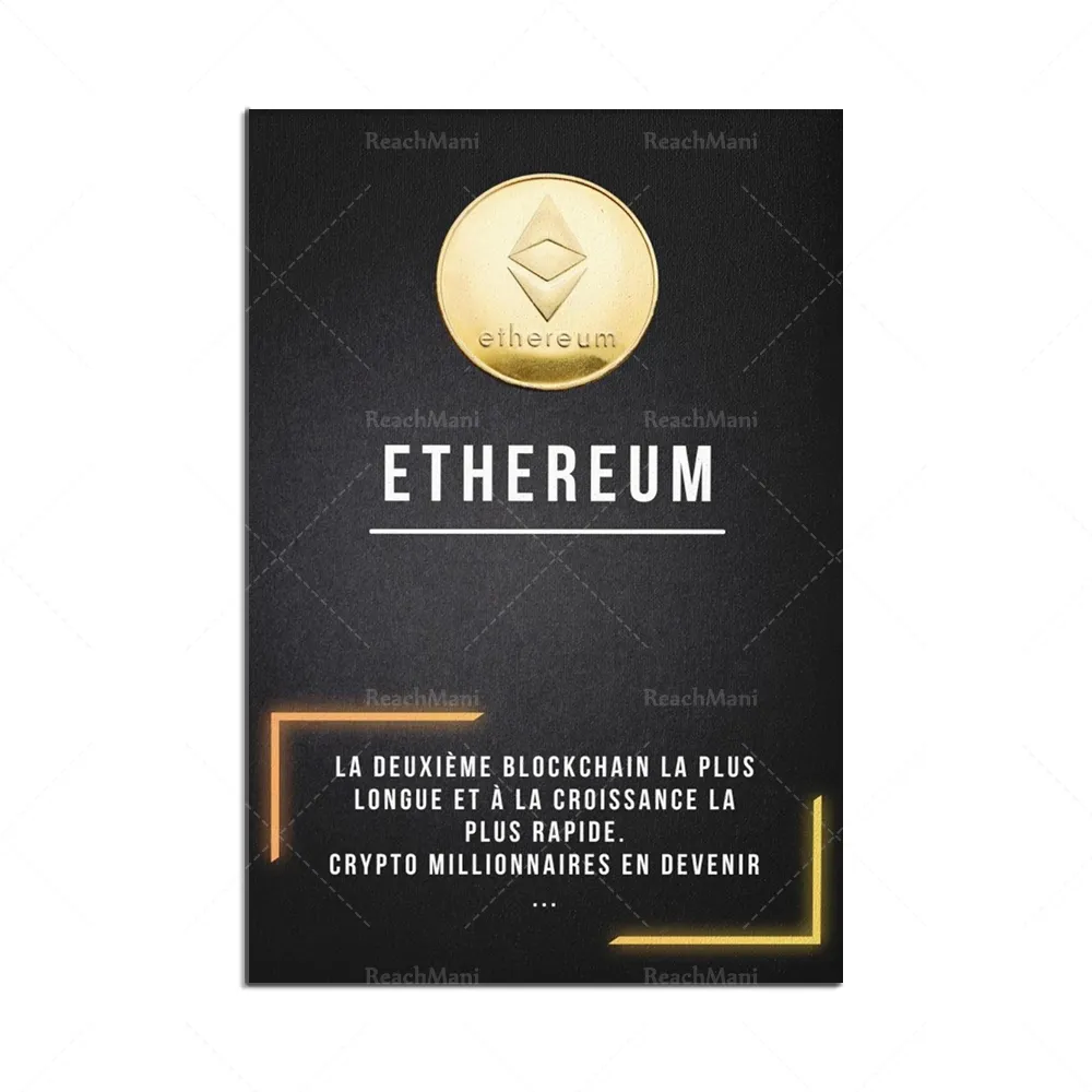 bitcoin, crypto, ethereum, art, BTC, ETH, money, trader, financial freedom, gold, millionaire decorative canvas print poster