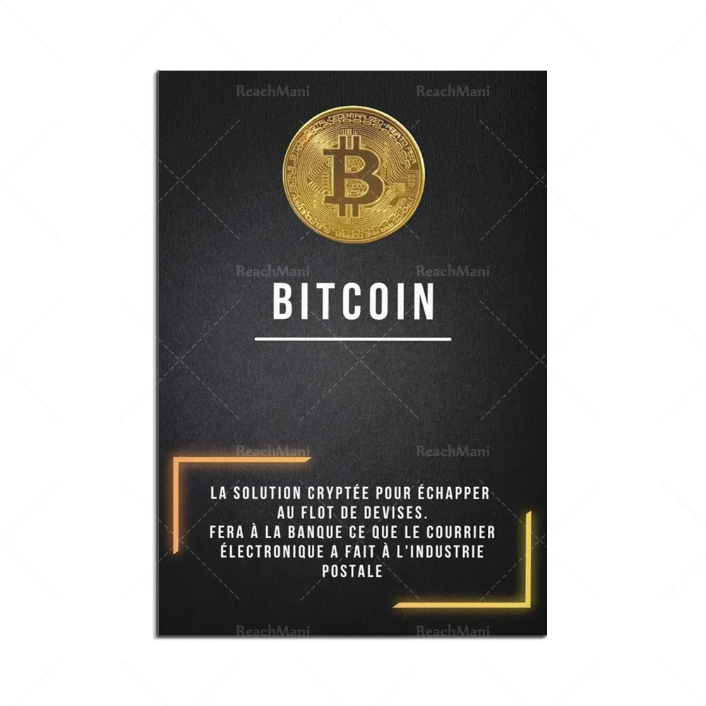 bitcoin, crypto, ethereum, art, BTC, ETH, money, trader, financial freedom, gold, millionaire decorative canvas print poster